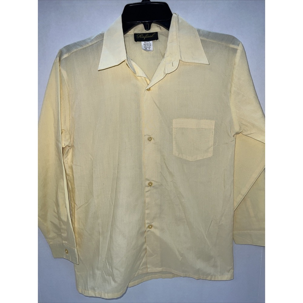 Rafael Shirt Women's Size 12 Yellow Long Sleeve Button Up
